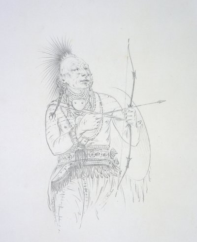 Meach-o-shin gaw (El Pequeño Oso Blanco) 1852 de George Catlin